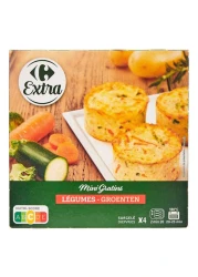 Carrefour Extra Mini Vegetable Gratins 120g Pack of 4