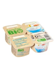 Carrefour Bio Organic Natural Fresh Cheese 100g Pack of 4