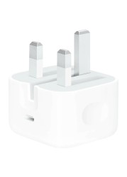 أبل 3 بين محول طاقة بمدخل USB-C - أبيض، 20 واط