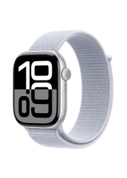 Apple Watch Series 10 GPS 42mm Silver Aluminum Case With Blue Cloud Sport Loop