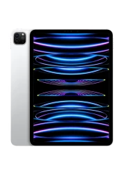 آبل آيباد برو M2 جهاز بشاشة 11 بوصة وRAM 8 غيغابايت وسعة تخزين داخلية 128 غيغابايت ودعم لتقنية الواي فاي - فضي