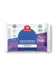 كارفور مناديل مبللة للعناية بالبشرة الحساسة مضادة للبكتيريا 20 منديل - أبيض