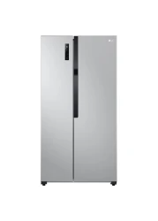 إل جي ثلاجة ببابين متجاورين GRFB587PQAM سعة 509 لتر -فضية-