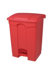 AKC Garbage Bin With Pedal Red 68L