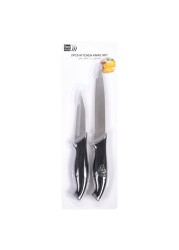 Be Trendy Kitchen Knife Set with Black Handle 2 PCS