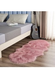 Super Soft Rabbit Fur Living Room Carpet Can Be Use As Area Rug Also With Anti Slip Bottom (Size 60×150CM)