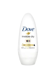 Dove Women Antiperspirant Deodorant Roll-On With 48 Hour Protection And &frac14; Moisturising Cream Invisible Dry Alcohol Free Antiperspirant 50ml