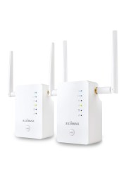 إيديماكس AC1200 EDRE11مجموعة ترقية شبكة Wi-Fi اللاسلكية للمنزل بالكامل - أبيض
