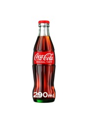 Coca-Cola Original Taste Carbonated Soft Drink Glass Bottle 290ml