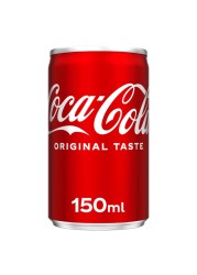 Coca-Cola Original Taste Carbonated Soft Drink Can 150ml