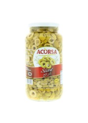 أكورسا زيتون أخضر مقطع ، 950 غرام