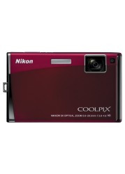 Nikon Coolpix S60 10MP Digital Camera with 5x Optical Vibration Reduction (VR) Zoom (Crimson Red)