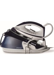 Kenwood Steam Iron Station, 2600W, SSP20.000WB, White/Blue (1.8L Water Tank Capacity, Ceramic Soleplate, 180g Steam Shot, Anti Drip, Auto Shut Off, Self Clean Function)