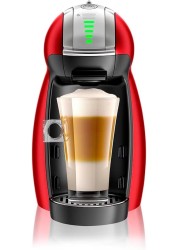 Nescafe Dolce Gusto By De&#39;Longhi Genio 2 Automatic Capsule Coffee Machine With Compact &amp; Powerful Up To 15 Bar Pressure, Cappuccino, Grande, Tea, Hot Chocolate &amp; Espresso Coffee Maker Edg465.R Red