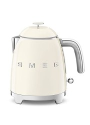 SMEG Mini 50&#39;s Retro Style 3 Cup Electric Kettle with Double Wall Anti Slip Base and Water Level Indicator (Cream)