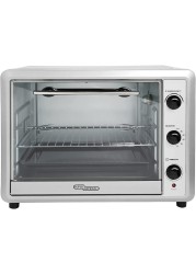 Super General 60 Liter Stainless Steel Electric Oven, Rotisserie-Grill, Convection-Oven, Complete-Heat, SGEO-064-KRC, Silver