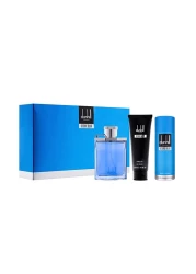 مجموعة عطر ديسر بلو من الفريد دنهيل للرجال - او دي تواليت-3 قطع