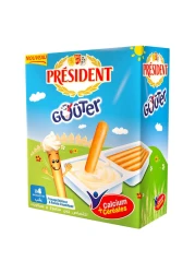 بريزيدنت جبنة جوتر المقرمشة والمغطاة 87.2 غرام عبوة من 4 قطع