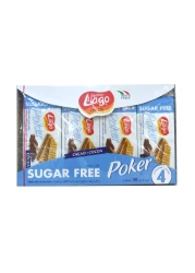 Gastone Lago Poker Sugar Free Cocoa Cream Wafers, 45g Pack of 4