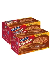 McVitie&#39;s Digestive Milk Chocolate Biscuits, 200g Pack of 2