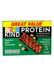 بي كايند ألواح بروتين بالبندق والشوكولاطه الداكنة 50 غرام حزمة من 4