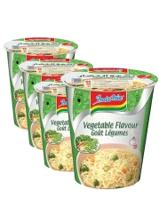 Indomie Instant Noodles, Vegetable Flavour with Seasoning Powder and Sauce 60g Pack of 4