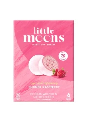 Little Moons Summer Raspberry Flavoured Mochi Ice Cream, 192g