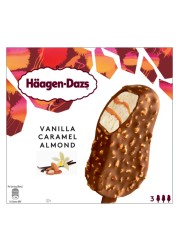 Haagen-Dazs Vanilla, Caramel, Almond Ice Cream Stick, 80ml Pack of 3