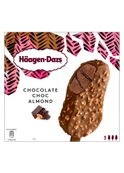 Haagen-Dazs Chocolate Choc, Almond Ice Cream Stick, 80ml Pack of 3
