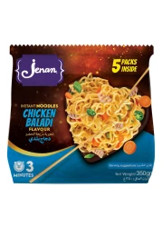 جنان نودلز سريعة التحضير بنكهة الدجاج البلدي 70 غرام، حزمة من 5