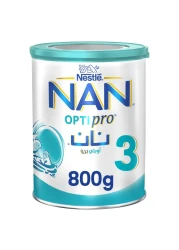 نستله نان أوبتي برو 3 حليب للنمو من عمر 1 إلى 3 سنوات مع 2'FL وBL بروبيوتيك 800 غرام