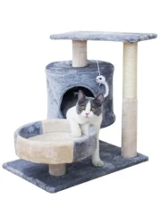 Cat Tree/Cat Tower Cat Climbing Frame, cat Litter, cat Tree, cat Jumping Platform, cat Scratch Board, cat Scratch Post, pet cat Supplies Indoor Climbing Activity Cat Tower