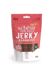 Schesir Grain Free Dog Snack Jerky BBQ Beef-145G