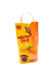 Meow Sand Bentonite Compact Clumping Cat Litter Orange 5kg