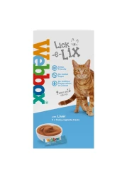 Webbox Cat Delight Lick-E-Lix Cream And Liver Treats 10g Pack of 5