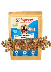 Himalayan Dog Popcorn for All Ages Soft &amp; Crunchy, Multi real fruit flavor