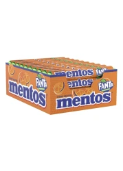 مينتوس فانتا علكه بنكهة البرتقال 38 غرام عبوة من 40 قطعة