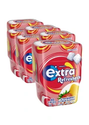 Wrigley's Extra Refreshers Strawberry Citrus Sugarfree Chewing Gum, 67g Pack of 6
