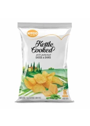 Kitco Kettle Cooked Cheese and Chives Potato Chips, 150g