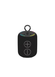 Green Lion Porto Wireless Speaker, 8W Output Power, Bluetooth 5.2, 120 Hz&ndash;18 kHz Frequency Range, IPX6 Waterproof, RGB Light, 1200mAh Battery, 6-7 Hours Playtime, Type-C Charging, Black
