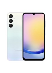 سامسونغ A25 هاتف ثنائي الشريحة، RAM سعة 6 غيغابايت، 128 غيغابايت، يدعم 5G LTE - أزرق فاتح