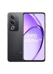 أوبو A3 برو هاتف ذكي ثنائي الشريحة 8 غيغابايت RAM 256 غيغابايت 5G - أسود نجمي