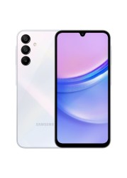 سامسونغ A15 هاتف ثنائي الشريحة، RAM سعة 6 غيغابايت، 128 غيغابايت، يدعم 4G LTE - أزرق فاتح