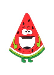 PVC and Metal Watermelon Pattern Bottle Opener