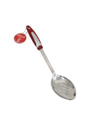 Ascot Slotted Spoon Silver And Red