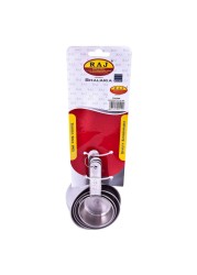 Raj Stainless Steel Measuring Cups Silver 4 PCS