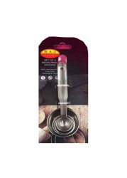 Raj Stainless Steel Measuring Spoons Silver 4 PCS