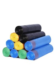 Generic-45*50CM Household Heavy Duty Trash Bags Garbage Storage Bags with Drawstring for Home Kitchen Bathroom Bedroom Living Room Office