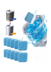 Deep Clean Washing Machine Tablets &ndash; Descaling Tub Cleaner Powder for Front &amp; Top Load Machines, Removes Drum Stains, Residue, and Odors &ndash; Effective Washing Machine
