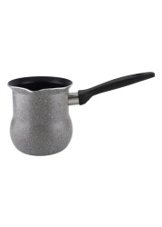 Marble Coffee Warmer With Black Handle Grey 9cm